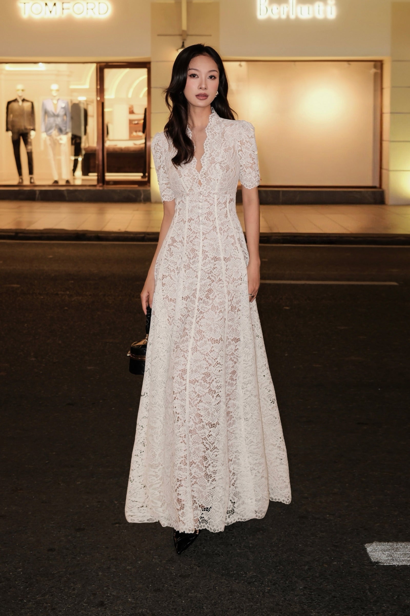 Jennie's Way Lace Dress - white lace