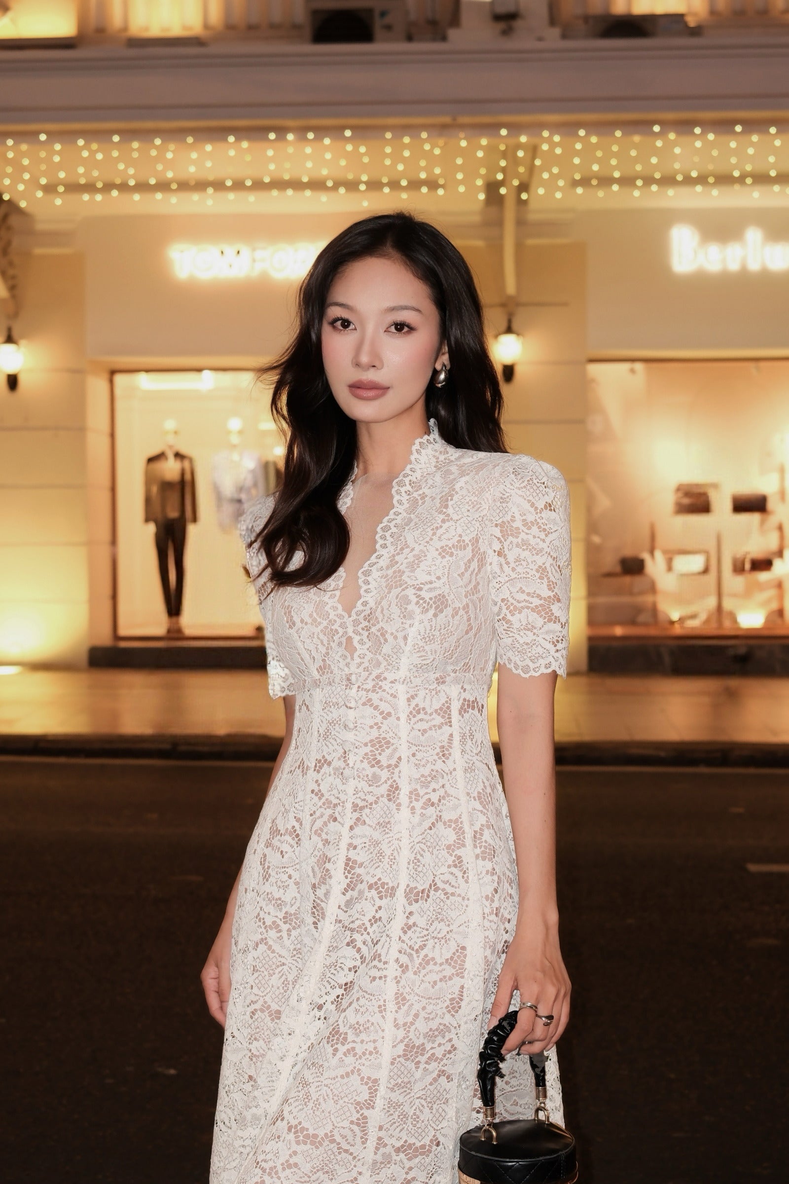 Jennie's Way Lace Dress - white lace