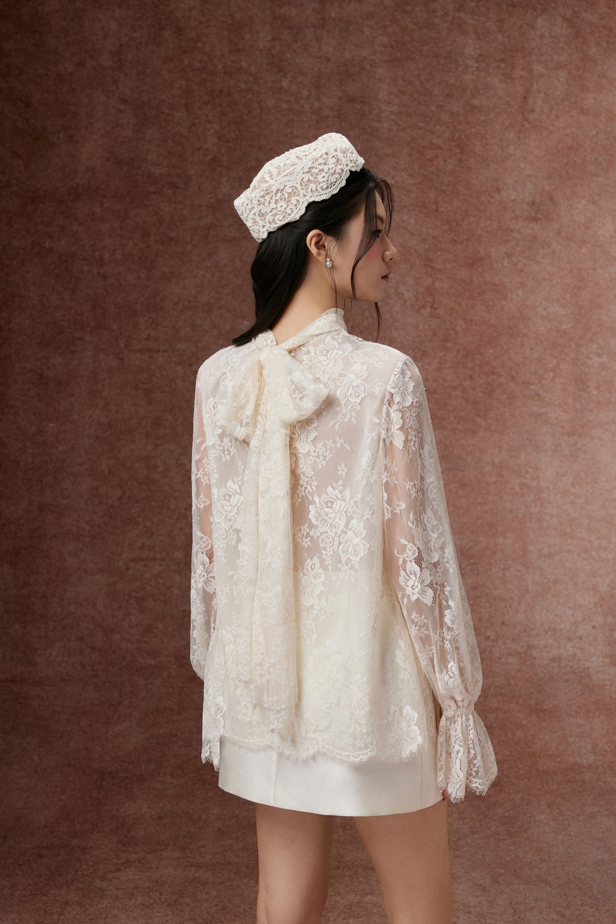 Lace Bow Blouse