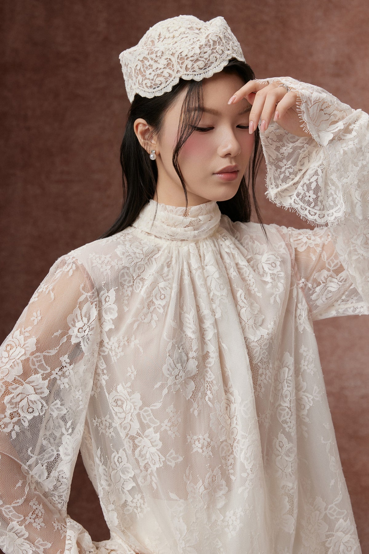 Lace Bow Blouse
