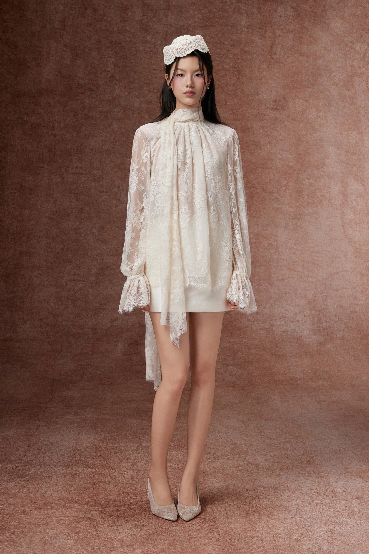 Lace Bow Blouse