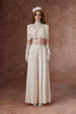 Cream Lace Cape Set