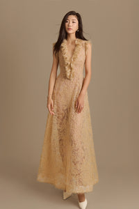 Champagne Tweed Dress