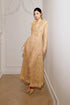 Lace Dress in champagne gold - full length front view