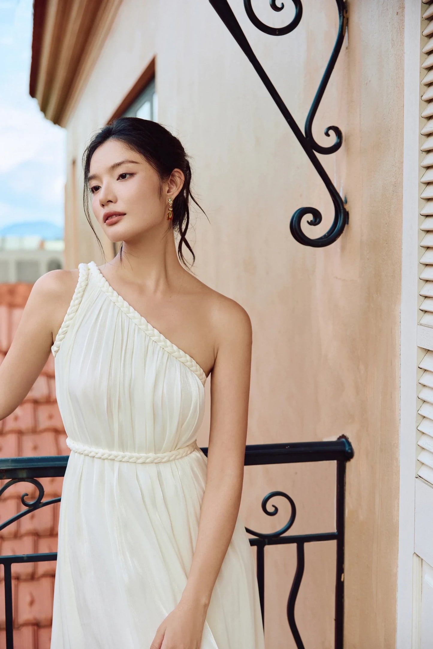 Athena Maxi Dress in cream