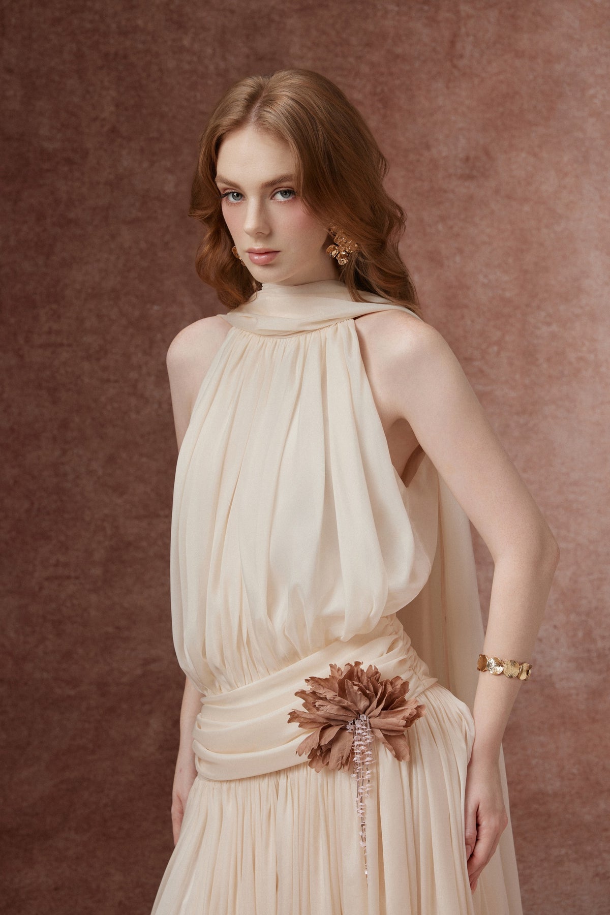 Chiffon Halter Gown