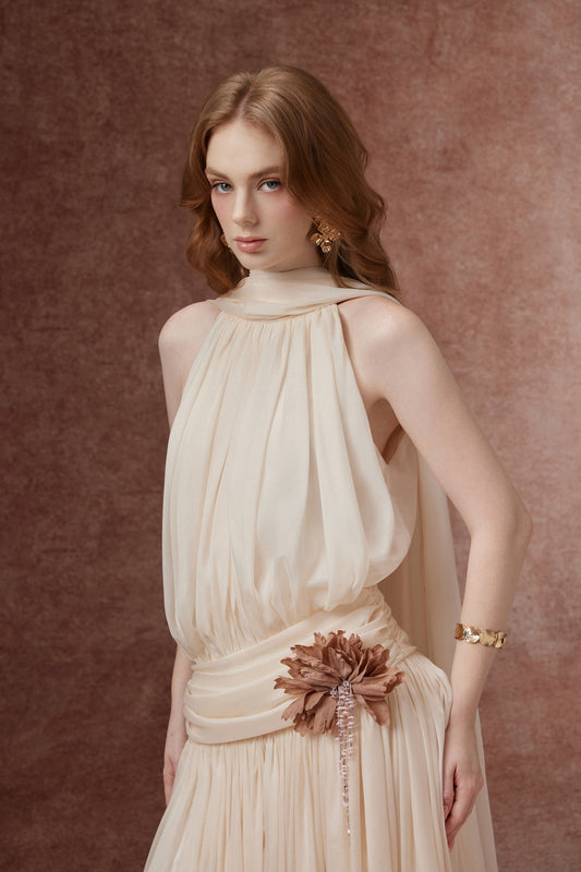 Chiffon Halter Gown