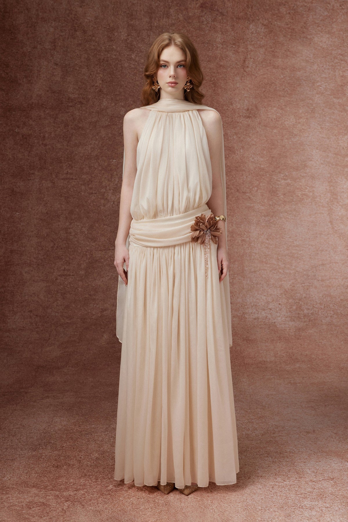 Chiffon Halter Gown