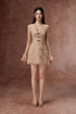 Caramel Lace Mini Dress