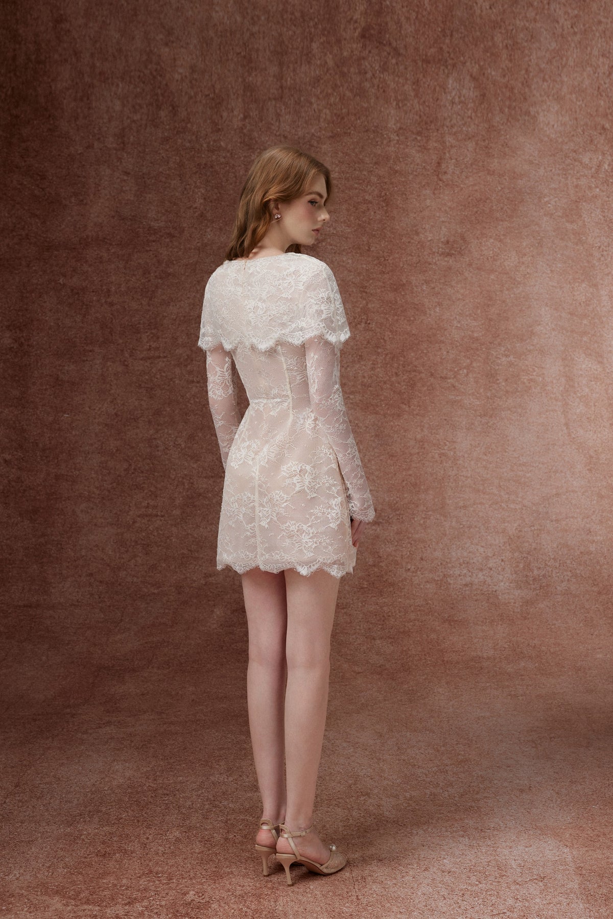 Lace Bow Mini Dress