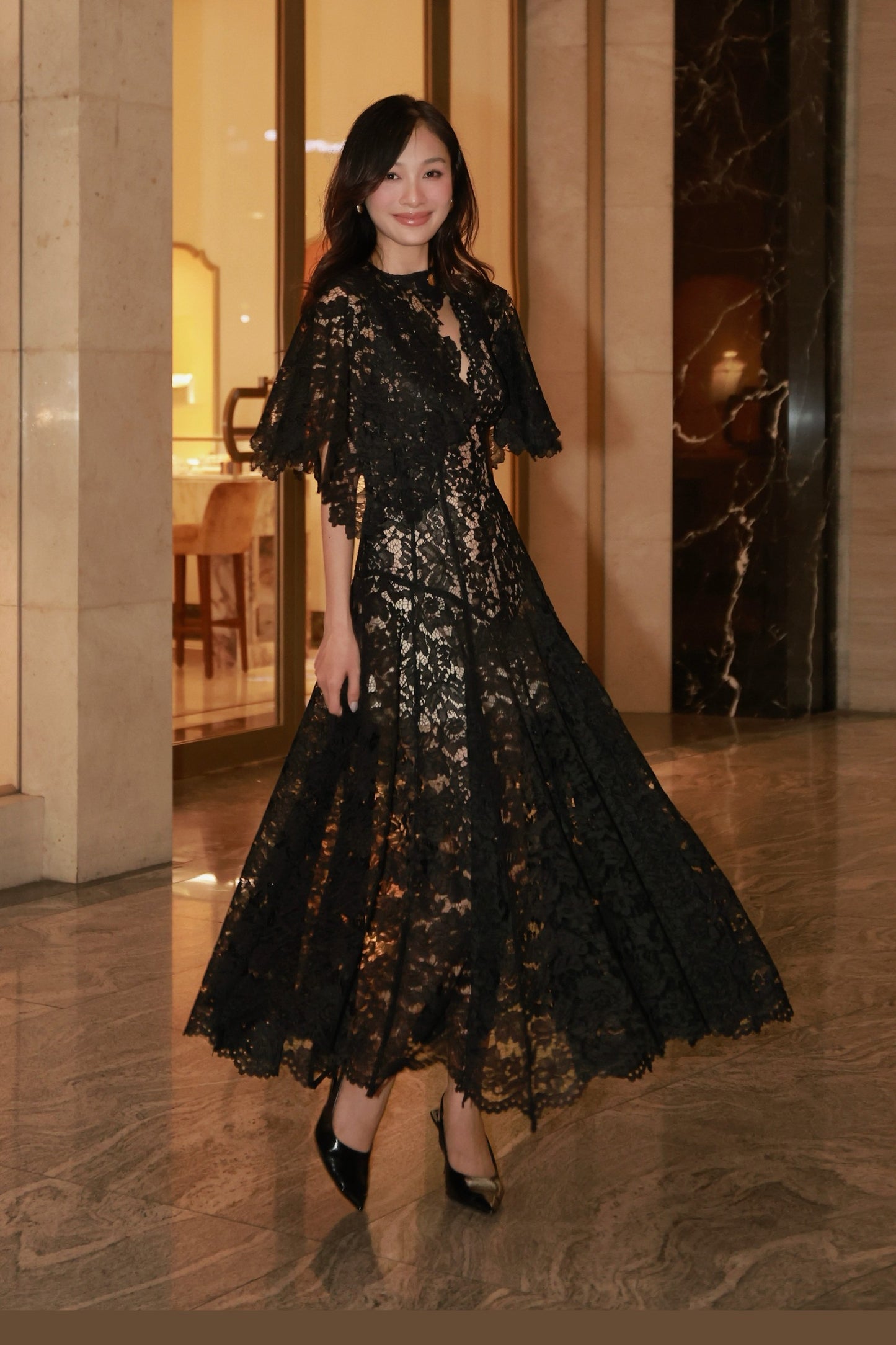 Paris Cape Dress